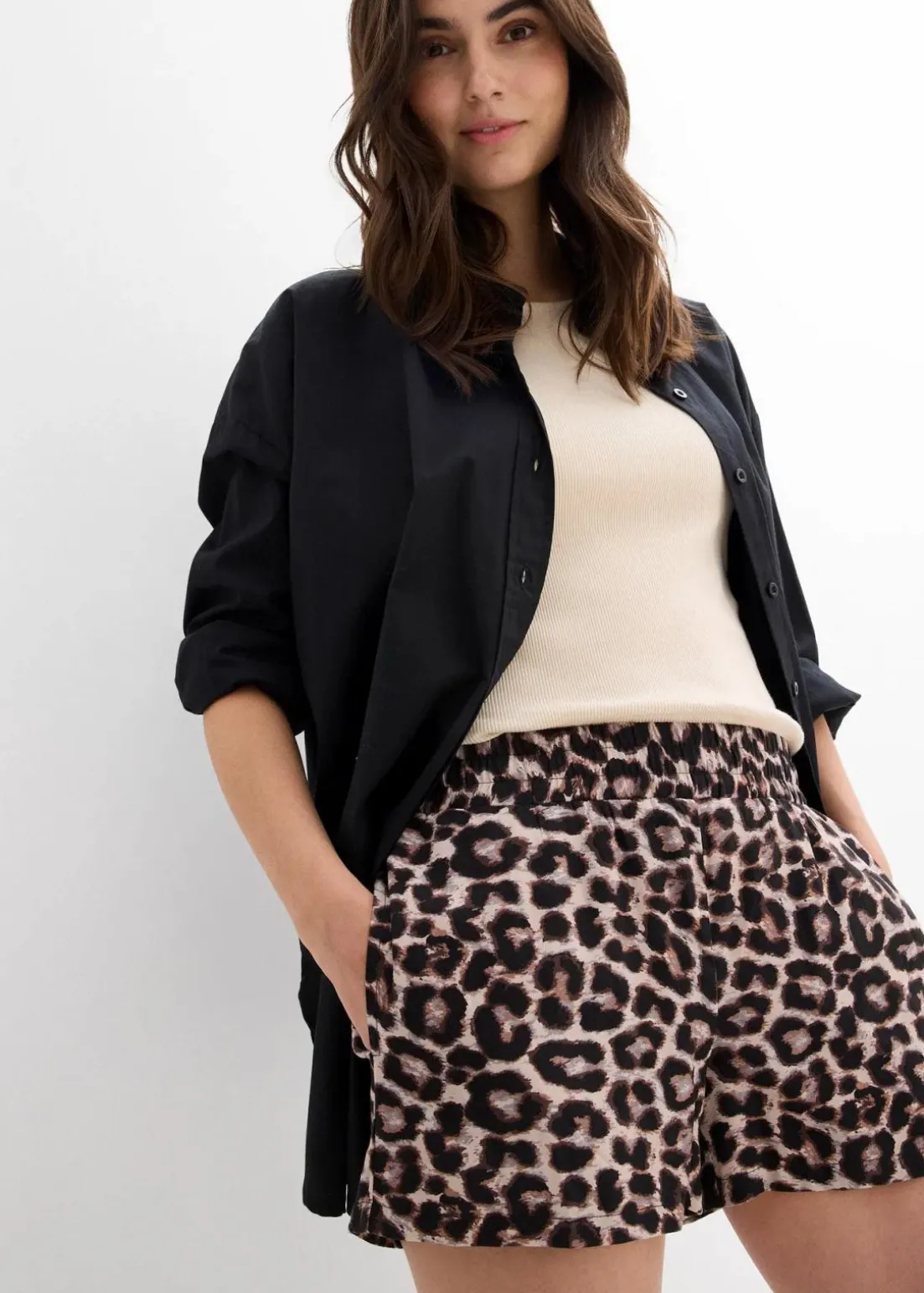 Shorts mit elastischem Bund