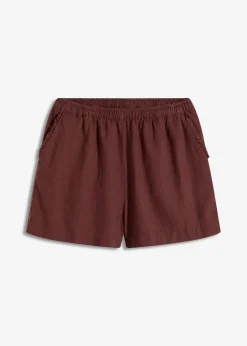 Shorts mit Leinenanteil