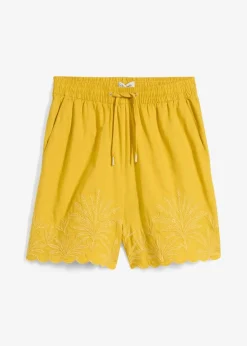Shorts mit Seidenanteil