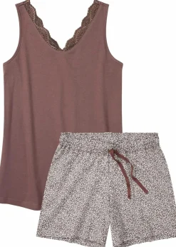 Shorty mit feiner Spitze