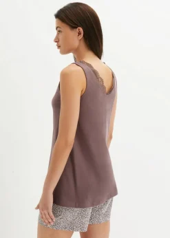 Shorty mit feiner Spitze