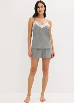 Shorty mit feiner Spitze