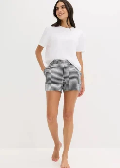 Shorty mit gewebter Shorts