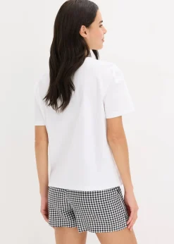 Shorty mit gewebter Shorts