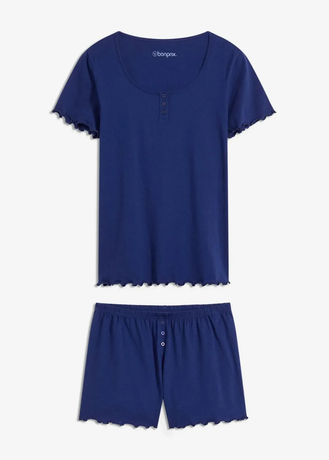 Shorty mit Knopfleiste