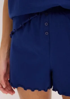 Shorty mit Knopfleiste