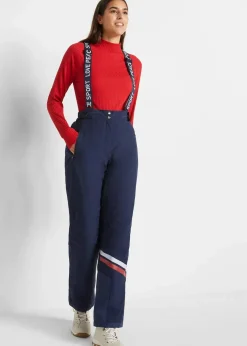 Ski Funktions-Thermohose mit abnehmbaren Trägern, wasserdicht