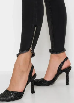 Skinny Jeans, Mid Waist, Stretch