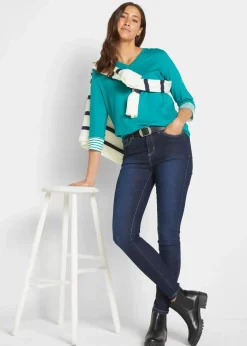 Skinny Jeans Mid Waist, Stretch