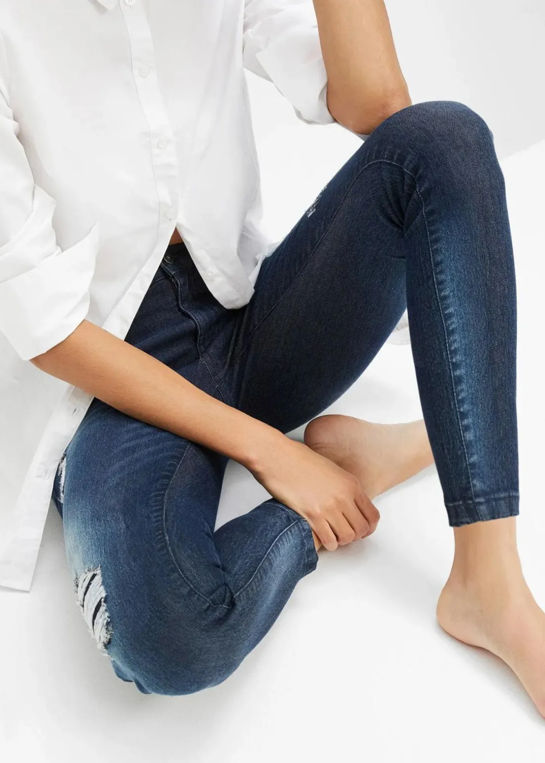 Skinny Jeans Mid Waist, Stretch