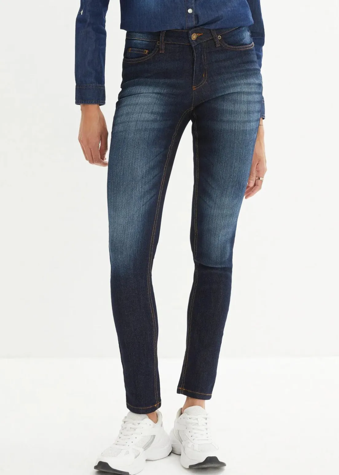 Skinny Jeans Mid Waist, Stretch