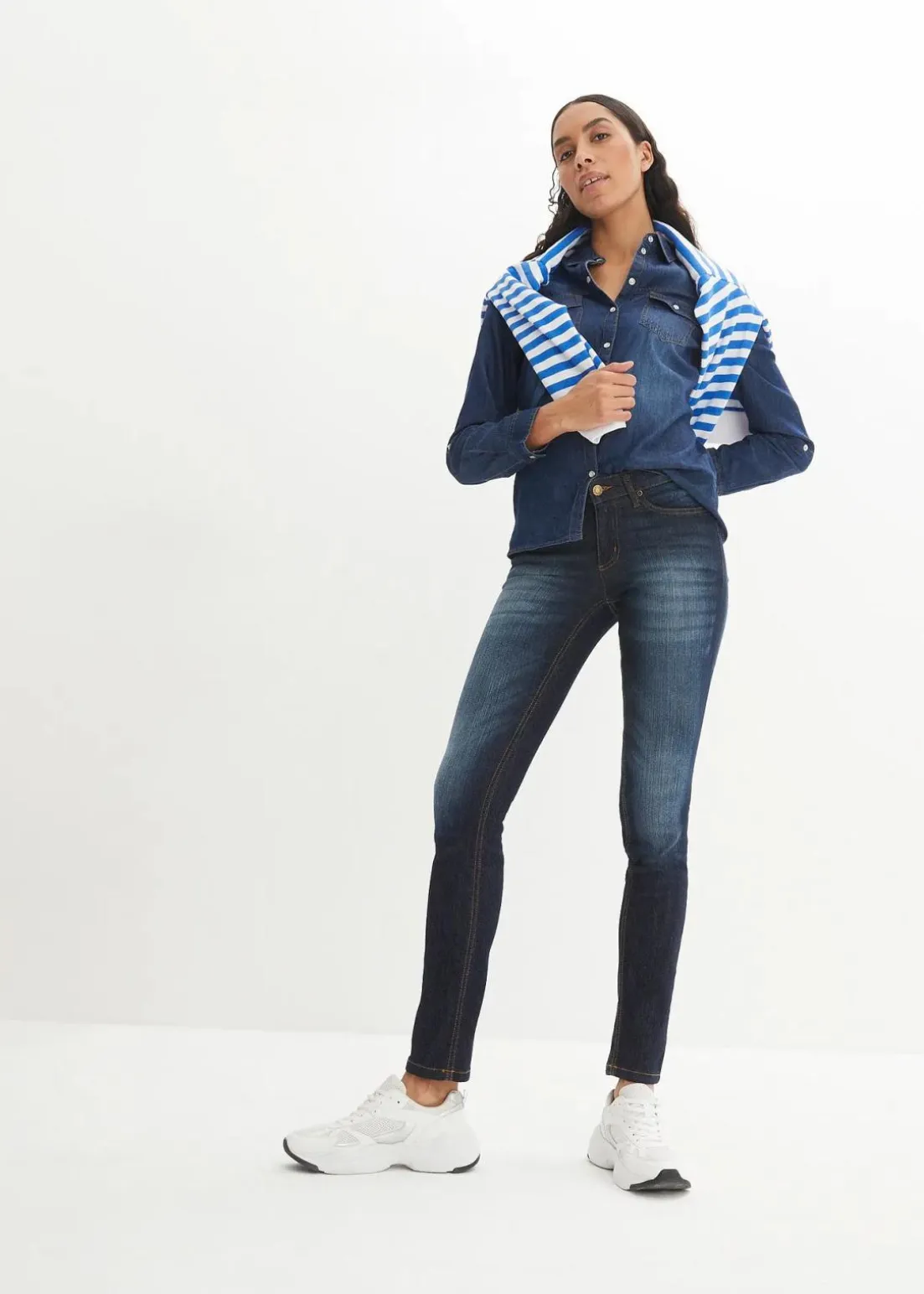 Skinny Jeans Mid Waist, Stretch