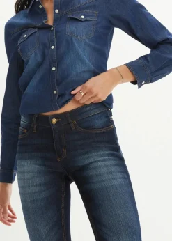 Skinny Jeans Mid Waist, Stretch
