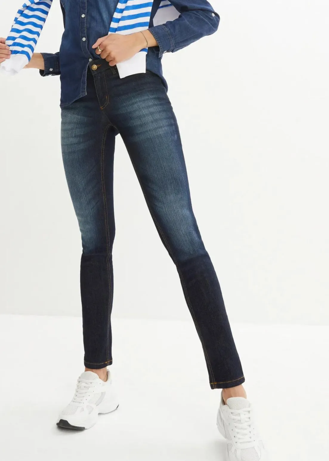 Skinny Jeans Mid Waist, Stretch
