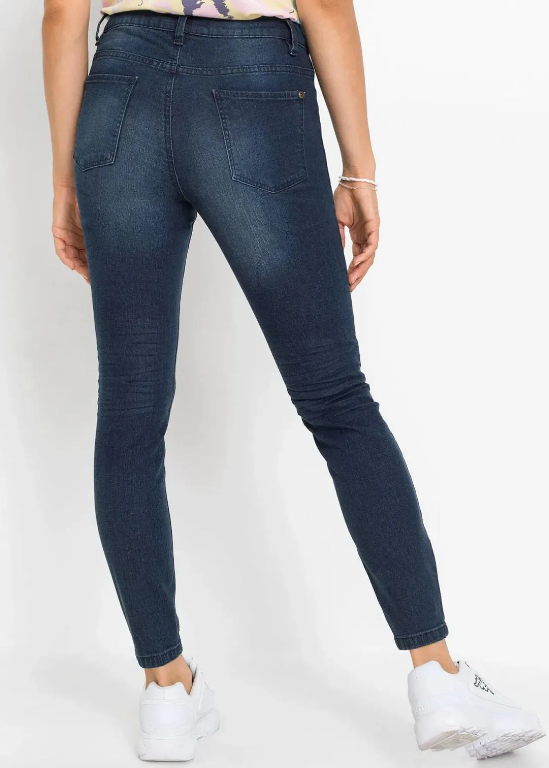 Skinny-Jeans, Mid Waist, cropped