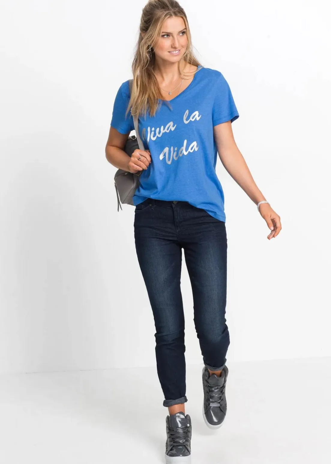 Skinny-Jeans, Mid Waist, cropped