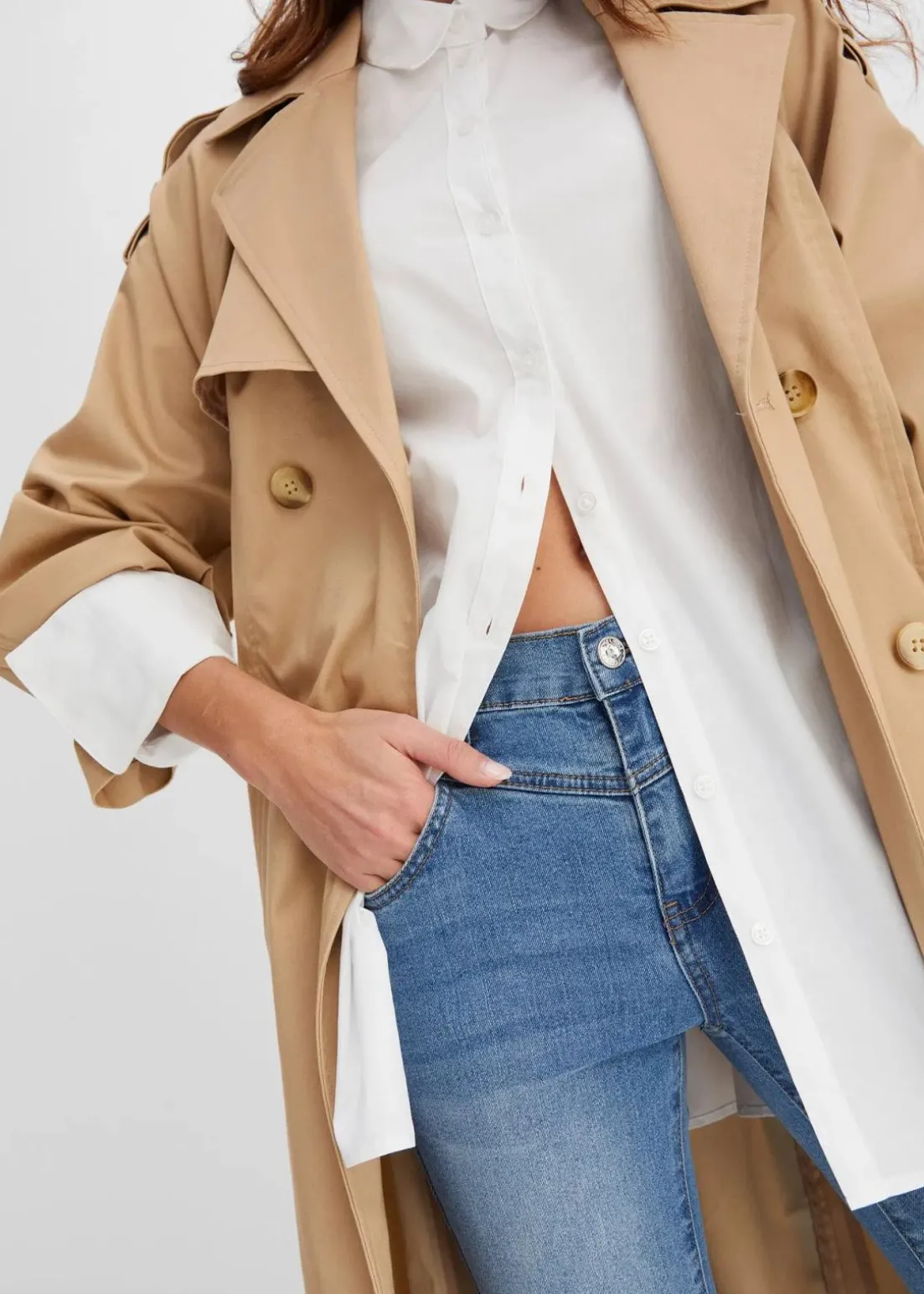 Skinny-Jeans Mid Waist, cropped