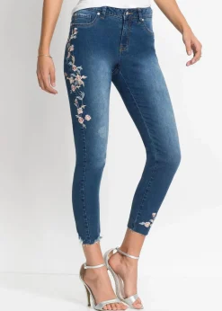 Skinny-Jeans Mid Waist, verkürzt