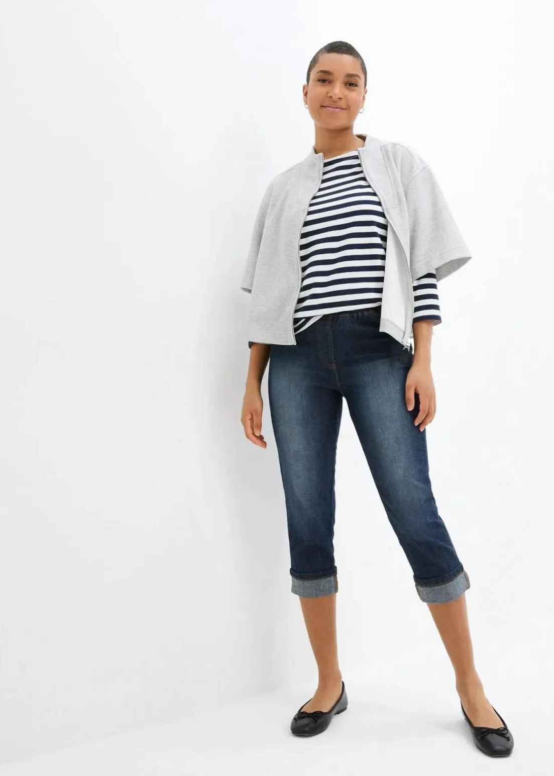 Slim Fit Jeans, Mid Waist, Baumwolle