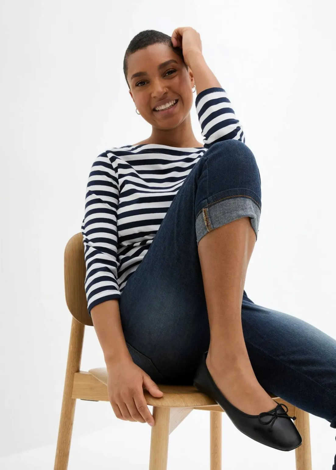 Slim Fit Jeans, Mid Waist, Baumwolle