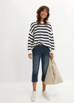 Slim Fit Jeans Mid Waist, cropped