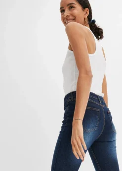 Slim Fit Jeans Mid Waist, cropped