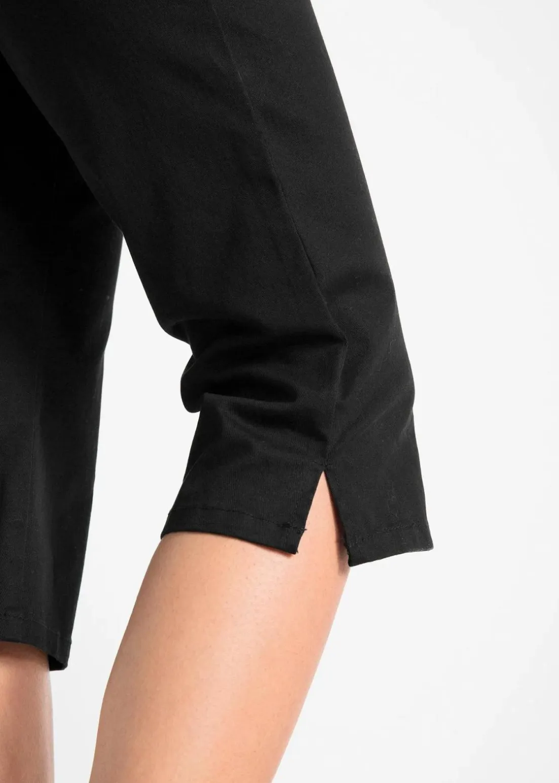 Slim Fit Jeans, Mid Waist, cropped