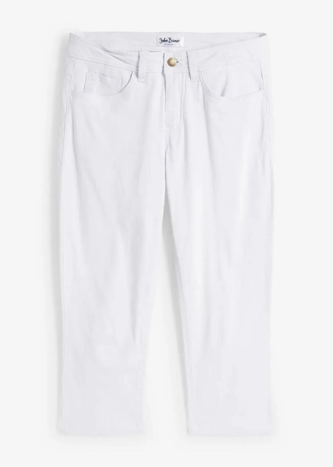 Slim Fit Jeans Mid Waist, cropped