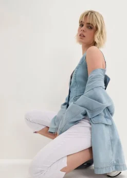 Slim Fit Jeans Mid Waist, cropped