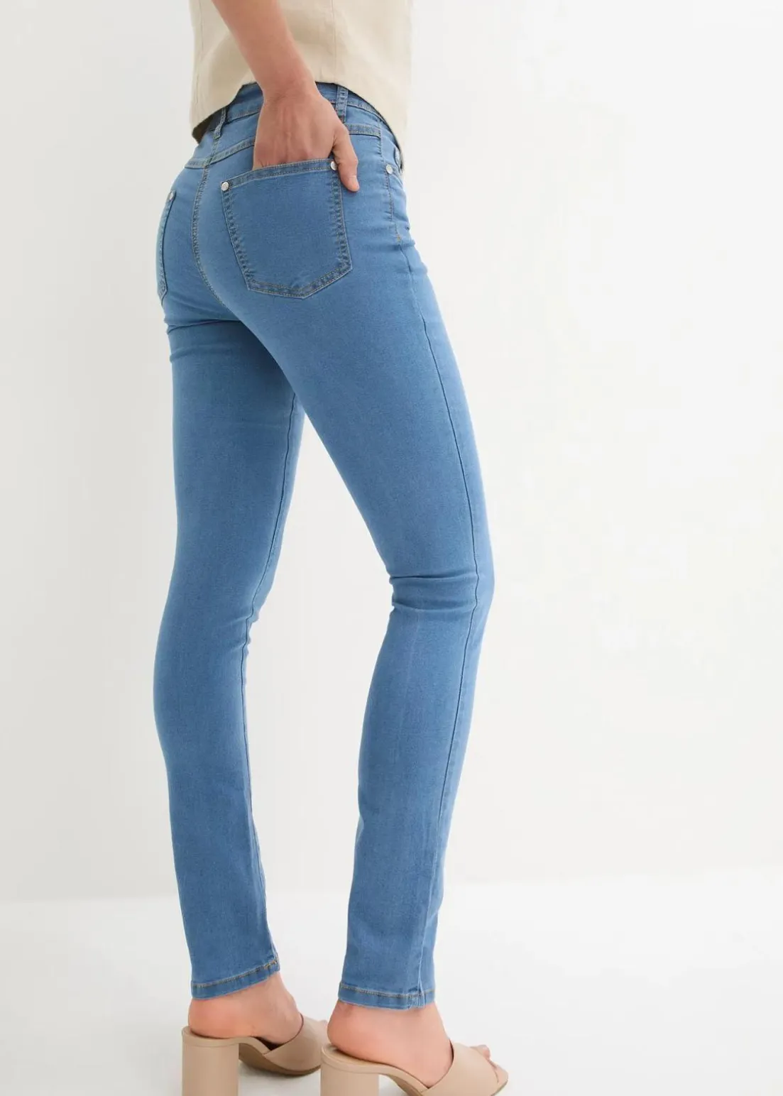 Slim-Fit-Jeans Mid Waist, Super Stretch