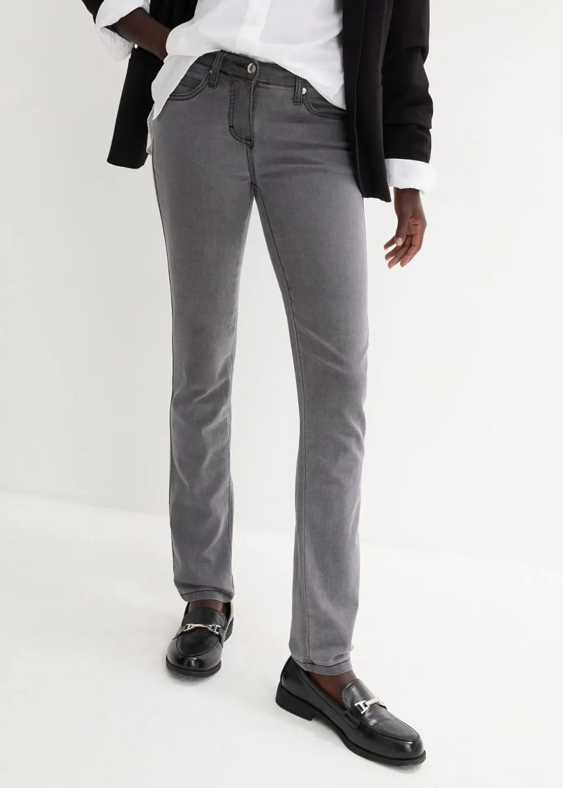 Slim-Fit-Jeans Mid Waist, Super Stretch