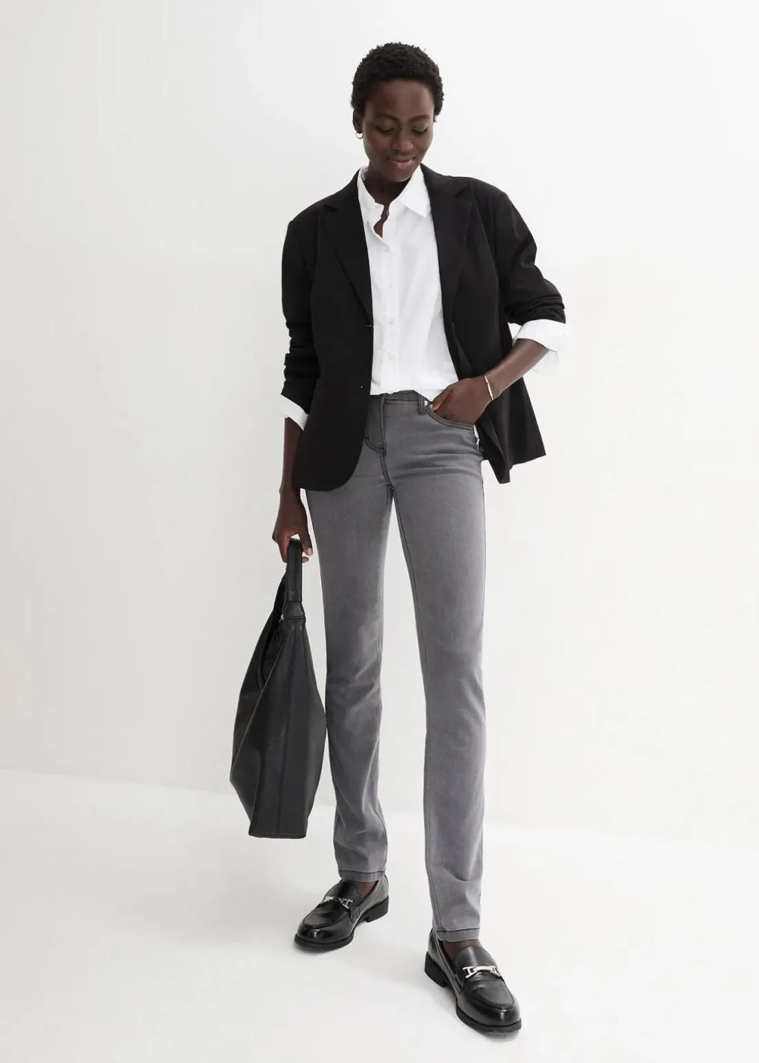 Slim-Fit-Jeans Mid Waist, Super Stretch