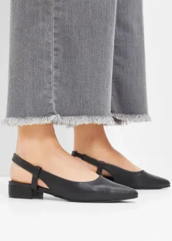 Slingpumps mit flachem Absatz