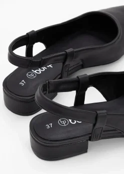 Slingpumps mit flachem Absatz