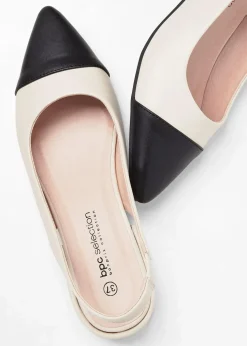 Slingpumps mit flachem Absatz