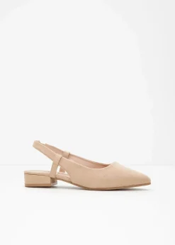 Slingpumps mit flachem Absatz