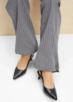 Slingpumps mit schmalem Absatz