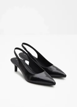 Slingpumps mit schmalem Absatz