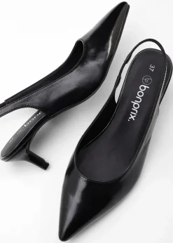 Slingpumps mit schmalem Absatz