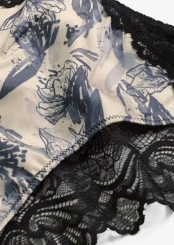 Slip aus bedrucktem Satin