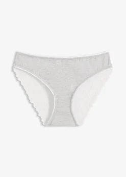 Slip mit Baumwolle und Spitze