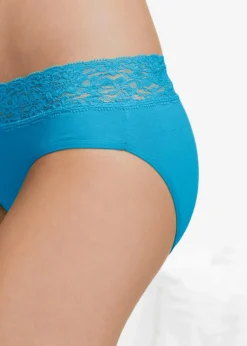 Slip mit Spitze (5er Pack)