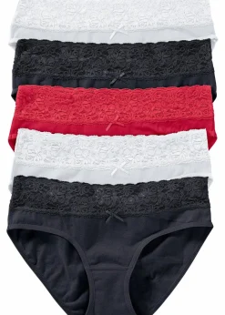 Slip mit Spitze (5er Pack)