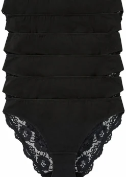 Slip mit Spitze (6er Pack)