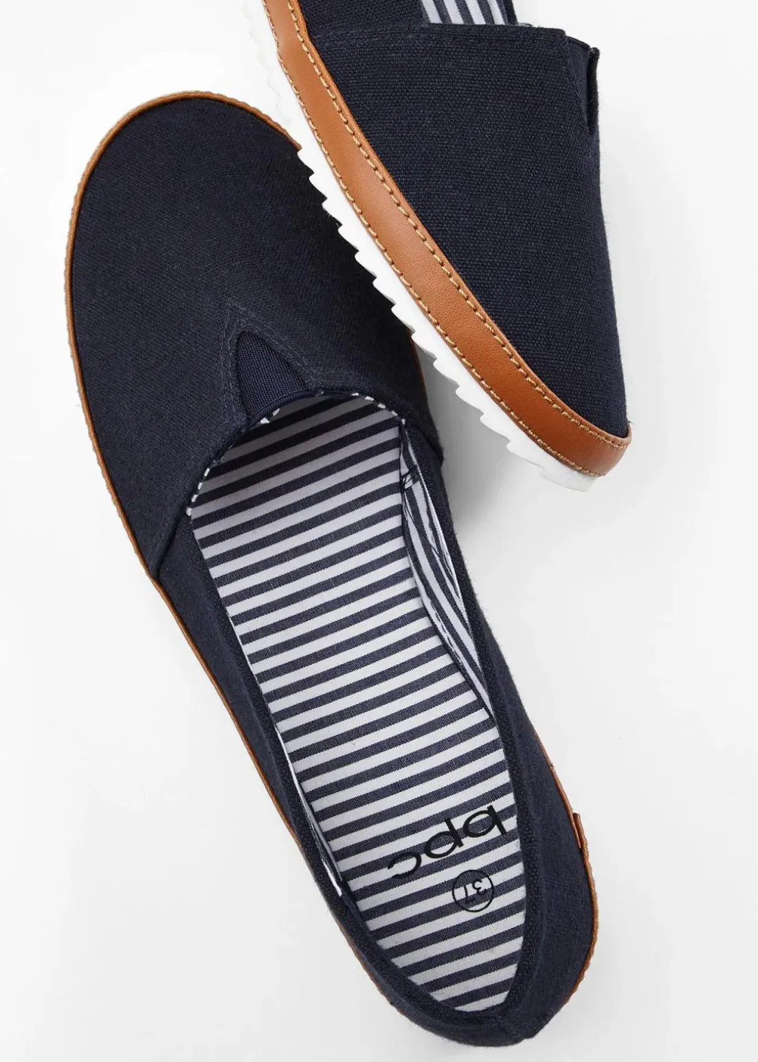 Slipper aus Baumwoll-Canvas