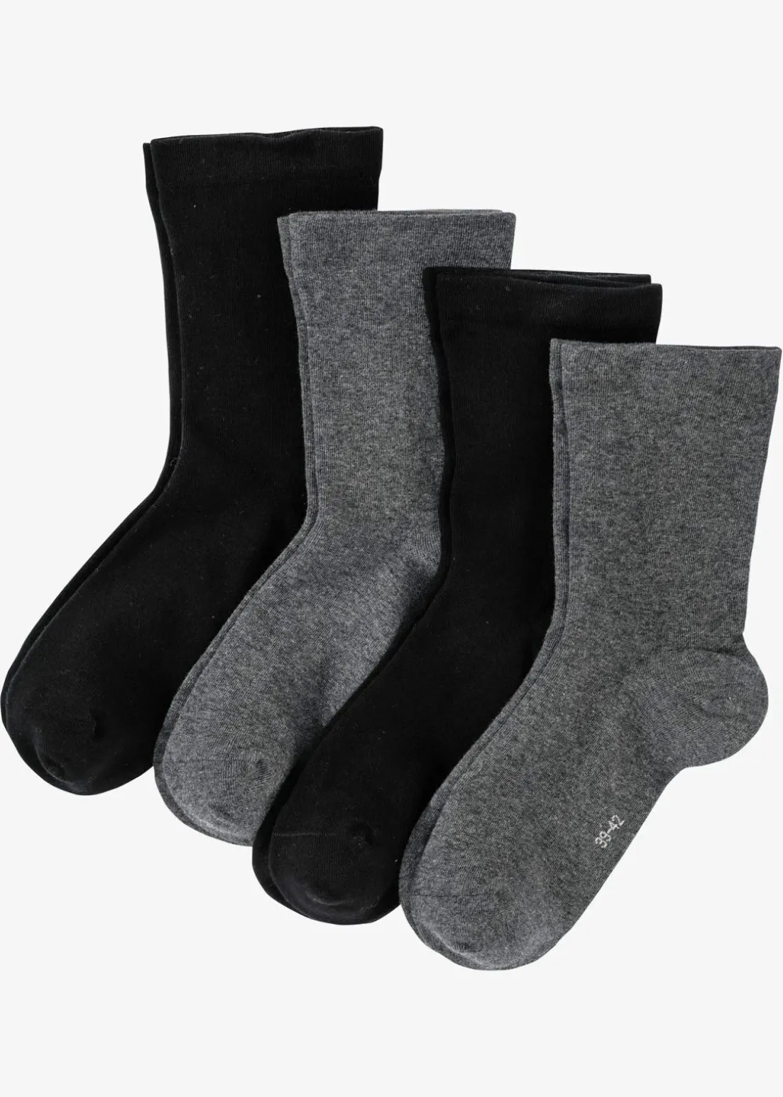 Socken mit druckfreiem Bund (4er Pack)