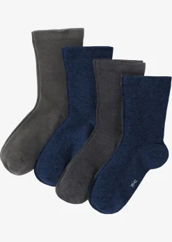 Socken mit druckfreiem Bund (4er Pack)