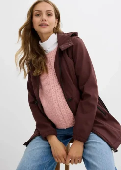 Softshell-Tragejacke / Umstandsjacke, weitenregulierbar