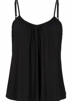 Spaghettiträger-Top aus fließender Viskose