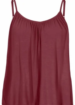 Spaghettiträger-Top aus fließender Viskose